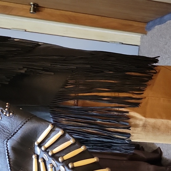 NWOT Sunriders hand detailed leather jacket - Picture 5 of 9